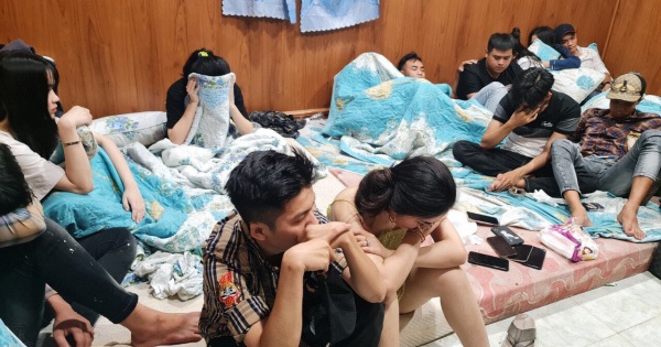 20 people tested positive for drugs at a hotel in Tien Giang