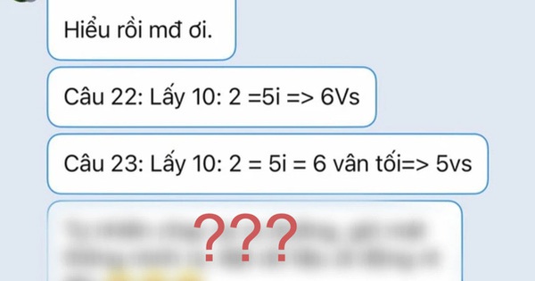 At 7pm, the teacher suddenly texted that he had found the answer, the students did not have time to understand, read the teacher’s last message and laughed.