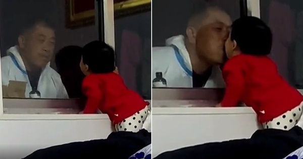 The clip of him taking advantage of meeting his granddaughter through the glass window while fighting against the COVID epidemic, a sweet moment that moved netizens