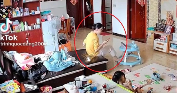 Young mother ‘brain goldfish’ panicked to find her child, making netizens laugh