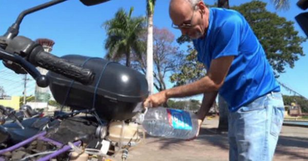 No need for gasoline, just 1 liter of dirty water can make this motorbike run for nearly 500 km