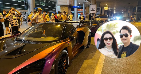 Giant Hai Duong pulled the most expensive supercar in Vietnam to Saigon for the first time