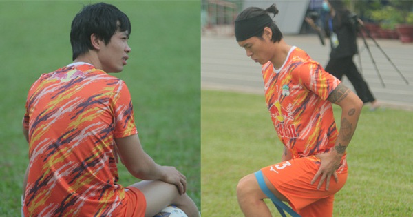 HQ midfielder makes coach Kiatisuk anxious on the training ground, Cong Phuong is taken care of