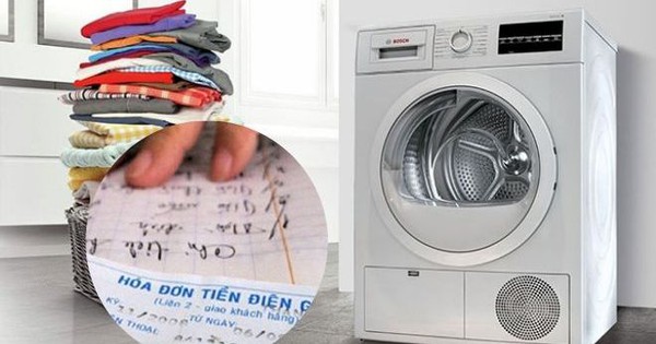 The electricity bill for a clothes dryer each time is only less than the price of a packet of snacks