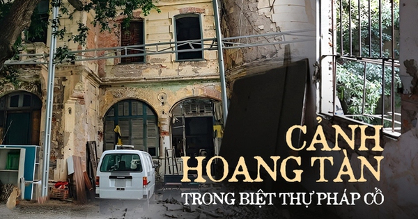 Inside the ruined old French villa with an area of ​​​​nearly 1,000 square meters on the “diamond” land with 2 fronts in Hanoi