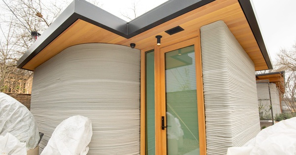 Inside the tiny 3D printed house, only 32 m2 but fully equipped