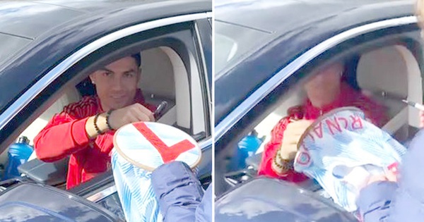 Ronaldo was still happy to sign autographs for young fans before falling ill, putting MU “in danger”