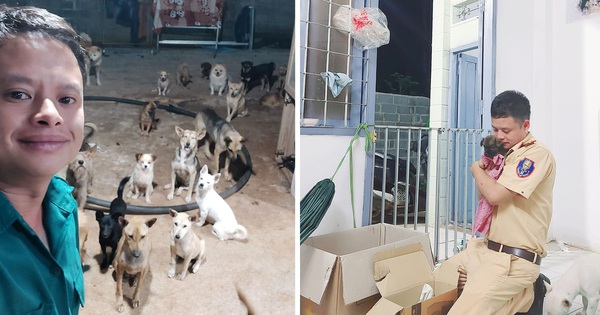 The traffic police lieutenant goes to work loading and unloading, assisting in his free time to earn money to rescue dogs and cats from the slaughterhouse