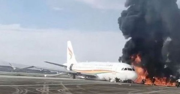 The Chinese plane crashed, jumped off the runway and then burst into flames, injuring many passengers