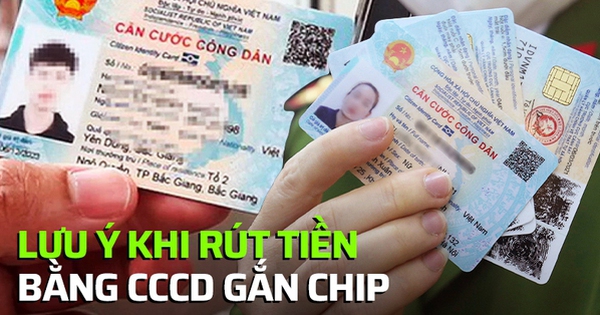 Important notes when withdrawing money at ATMs with a chip-based citizen identification card (CCCD)