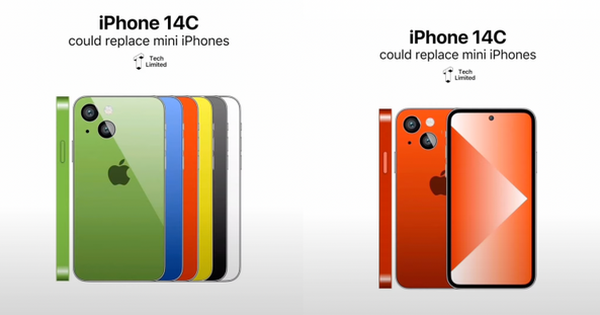 Leaked images of iPhone 14C with colorful colors