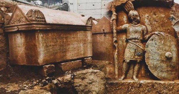 The stone coffin containing the remains of the “emperor’s guardian” was found in Turkey
