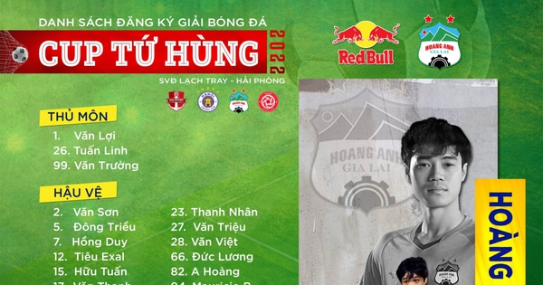 HAGL has a strong squad to kick the Hai Phong Four Heroes Cup 2022
