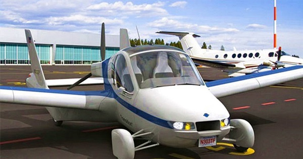 Close-up of a car going on the road and then spreading its wings to fly