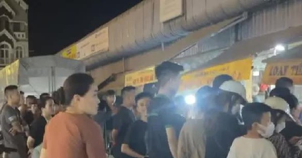A man was stabbed to death at the largest wholesale market in Thanh Hoa