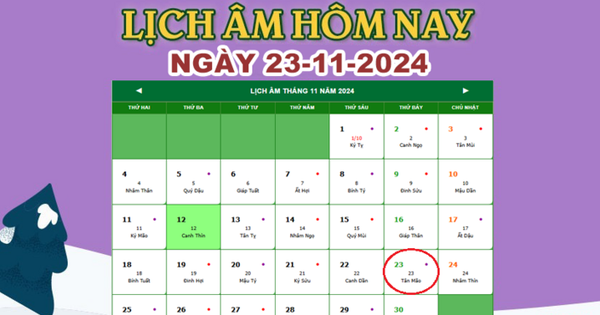 Lịch âm 23/11 – Âm lịch hôm nay 23/11 chính xác nhất – lịch vạn niên 23/11/2024