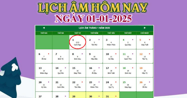 Lịch âm 1/1 – Âm lịch hôm nay 1/1 chính xác nhất – lịch vạn niên 1/1/2025