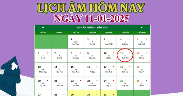 Lịch âm 11/1 – Âm lịch hôm nay 11/1 chính xác nhất – lịch vạn niên 11/1/2025