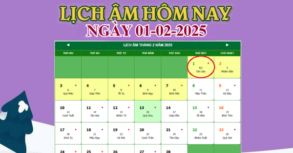 Lịch âm 1/2 – Âm lịch hôm nay 1/2 chính xác nhất – lịch vạn niên 1/2/2025