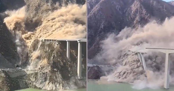 Sập cầu mới khánh thành ở Trung Quốc