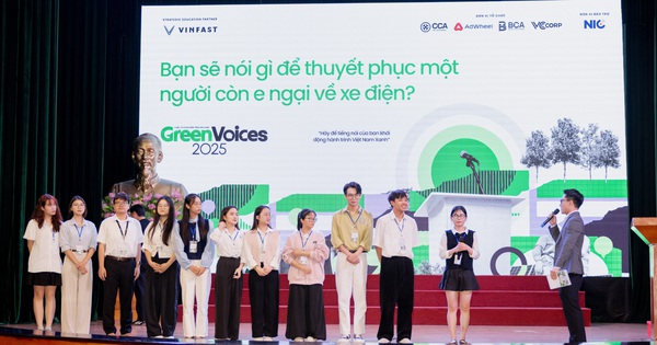 Lan tỏa tiếng nói xanh cùng Green Voices tại điểm trường Học viện Ngân hàng