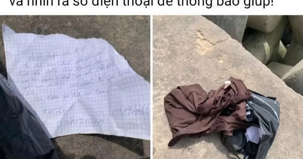 Xác minh thư tuyệt mệnh để lại bờ kè ở Cà Mau