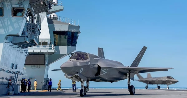 Số lượng kỷ lục tiêm kích F-35B trên tàu sân bay của Hải quân Anh