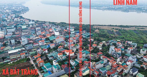 Mục sở thị vị trí Hà Nội dự kiến xây hầm đường bộ hơn 24.600 tỷ qua sông Hồng