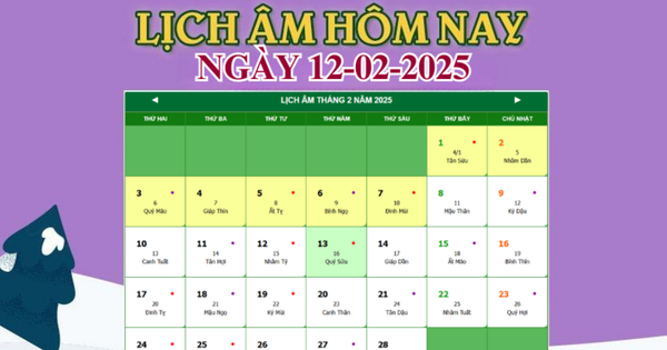 Lịch âm 12/2 – Âm lịch hôm nay 12/2 chính xác nhất – lịch vạn niên 12/2/2025