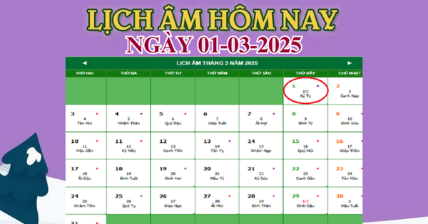 Lịch âm 1/3 – Âm lịch hôm nay 1/3 chính xác nhất – lịch vạn niên 1/3/2025