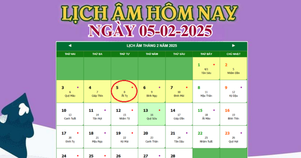 Lịch âm 5/2 – Âm lịch hôm nay 5/2 chính xác nhất – lịch vạn niên 5/2/2025