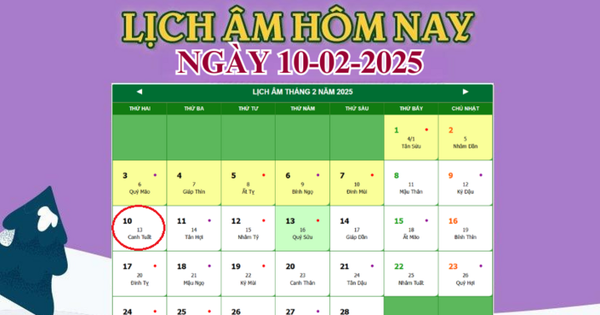 Lịch âm 10/2 – Âm lịch hôm nay 10/2 chính xác nhất – lịch vạn niên 10/2/2025