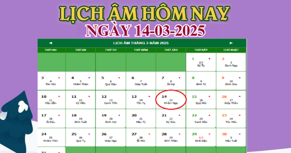 Lịch âm 14/3 – Âm lịch hôm nay 14/3 chính xác nhất – lịch vạn niên 14/3/2025