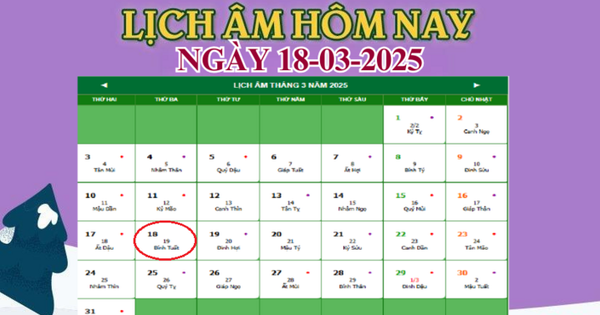 Lịch âm 18/3 – Âm lịch hôm nay 18/3 chính xác nhất – lịch vạn niên 18/3/2025