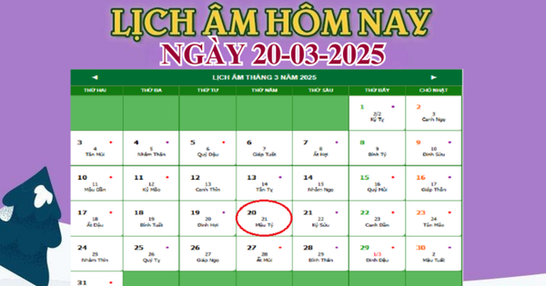 Lịch âm 20/3 – Âm lịch hôm nay 20/3 chính xác nhất – lịch vạn niên 20/3/2025