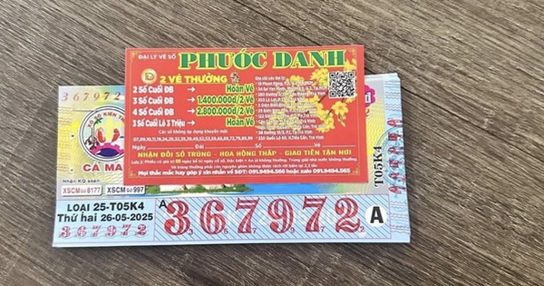 Một người ở Trà Vinh trúng giải độc đắc 13 tờ vé số