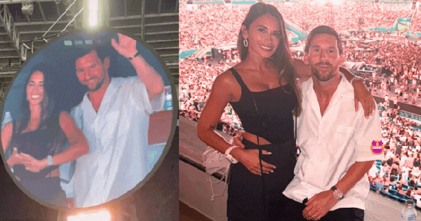 Vợ chồng Messi “lên sóng” Kiss Cam ở concert Coldplay, đẹp đôi, đàng hoàng chẳng cần trốn chạy như ai kia!