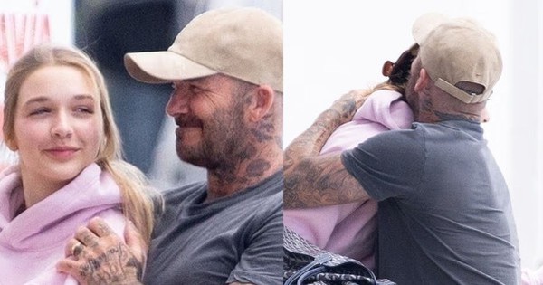 Paparazzi tóm trọn cảnh David Beckham âu yếm con gái út Harper trên du thuyền xa hoa, nhan sắc tiểu thư 14 tuổi gây sốt