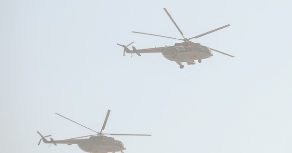 Cận cảnh dàn trực thăng tại Lễ xuất quân bảo vệ Đại hội Đảng