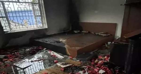 La liệt xác pháo tại hiện trường vụ cháy làm 3 người thương vong ở Hà Nội