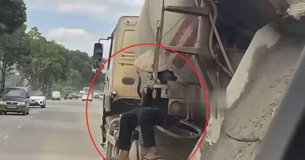 Tài xế bị phạt 28 triệu đồng vì để người đu bám trên xe bồn, biển số bị che lấp