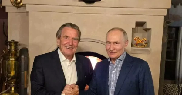 Đức phản ứng vì cựu thủ tướng dự sinh nhật Tổng thống Nga Putin