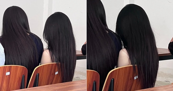 Bóng lưng hai nữ sinh gây sốt
