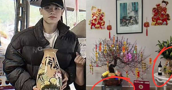 Không ai như Đình Bắc: Mang két sắt làm giá đỡ chậu hoa đào, mặc đồ kín bưng mua bình cắm hoa Tết cũng viral