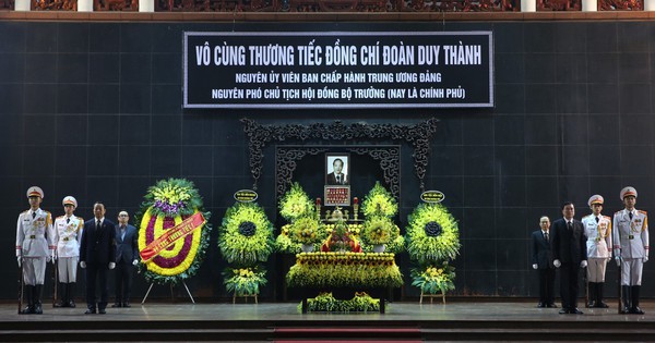 Lễ tang cấp Nhà nước nguyên Phó Chủ tịch Hội đồng Bộ trưởng Đoàn Duy Thành