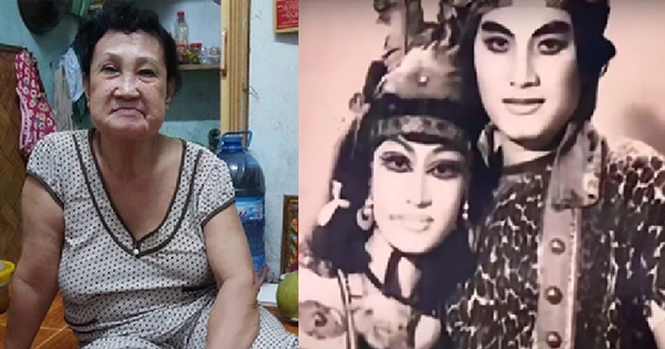 Cô đào xinh đẹp hát với NSND Minh Vương: 