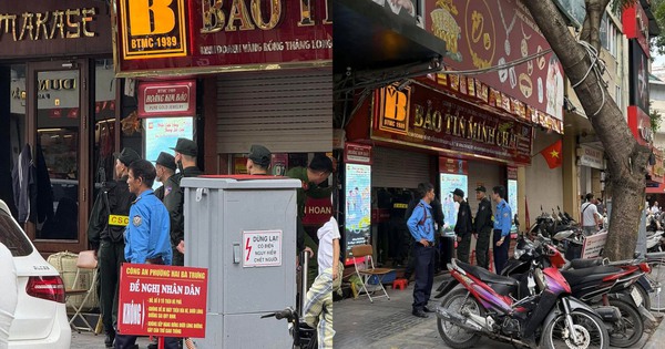 Công an xuất hiện tại các cửa hàng Bảo Tín Minh Châu ở Hà Nội, dừng mua bán: Công an thông tin