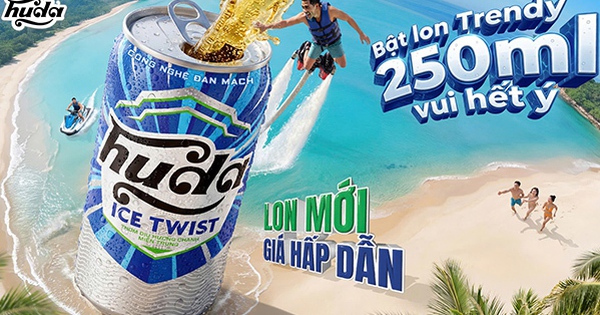 Bật lon trendy 250ml vui hết ý: Huda Ice Twist tung diện mạo mới khuấy động mùa hè