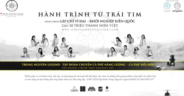 Trung Nguyên Legend tiếp tục triển khai Hành trình Từ Trái Tim – Hành trình kiến tạo khát vọng lớn cho thanh niên Việt