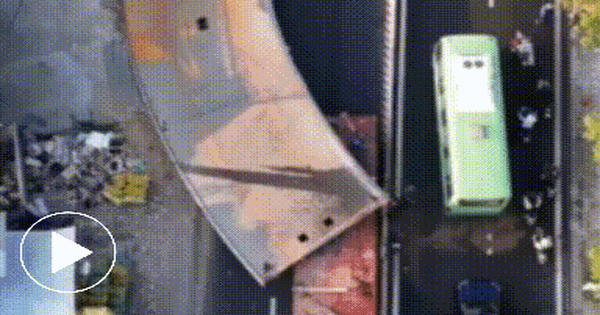 Hiện trường vụ tai nạn nghiêm trọng: Tấm thép hàng chục tấn đổ ập vào cabin, tài xế xe chở rác tử vong